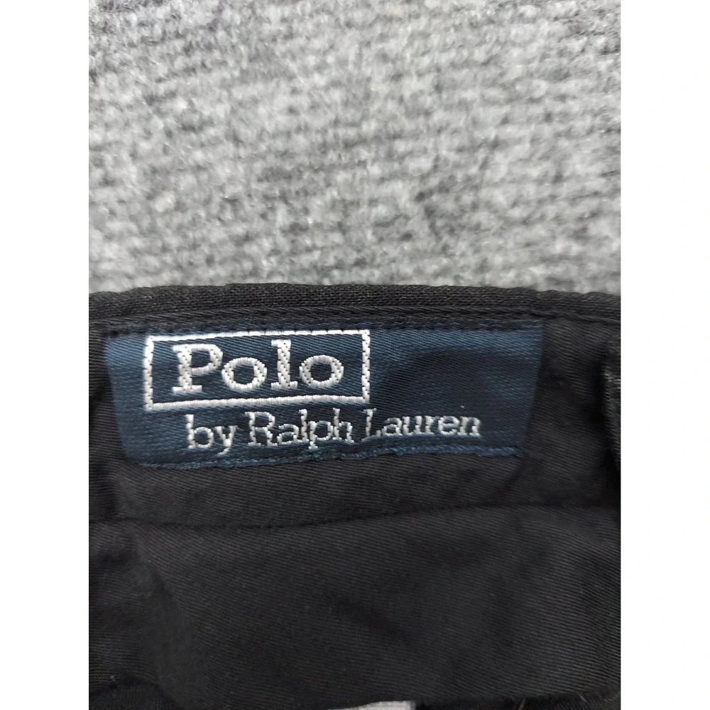 Vtg Polo Ralph Lauren Dress Pants Mens 36x32 Gray Pinstripe Cuffed Pleated